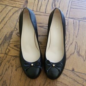 Black COLE HAAN Heels (2.5 inches tall) with Bows